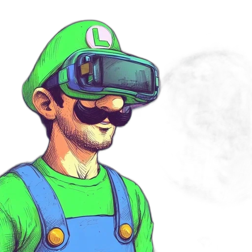 mask, staff, hat, face, concept art, 3d render, watercolor, comic book art transparent PNG cut-out