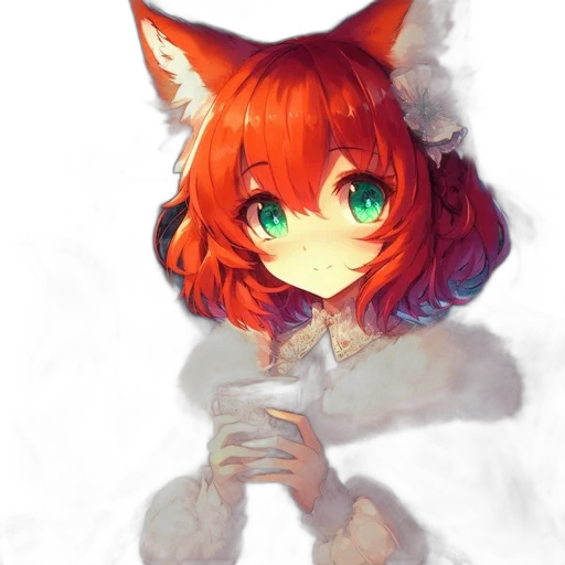 staff, animal, creature, mask, anime, pixel art, fantasy art, watercolor transparent PNG cut-out