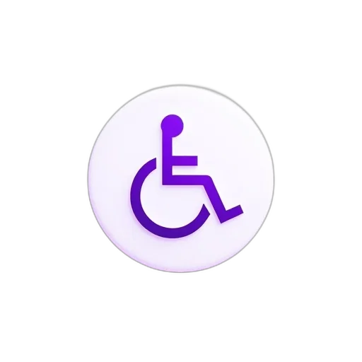 staff, 3d render, purple, icon transparent PNG cut-out