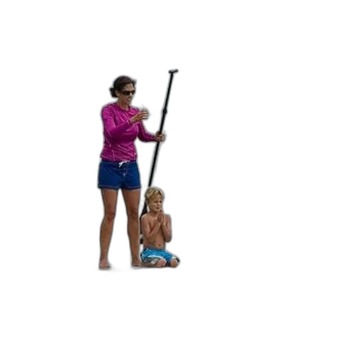 staff, weapon, umbrella, sword, beach, underwater, woman, pink transparent PNG cut-out