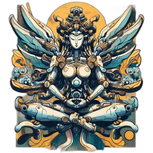 jewelry, fantasy art, concept art, pixel art, comic book art, blue, golden, monochrome transparent PNG cut-out