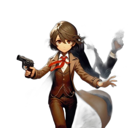 staff, weapon, animal, jacket, concept art, pixel art, anime, fantasy art transparent PNG cut-out