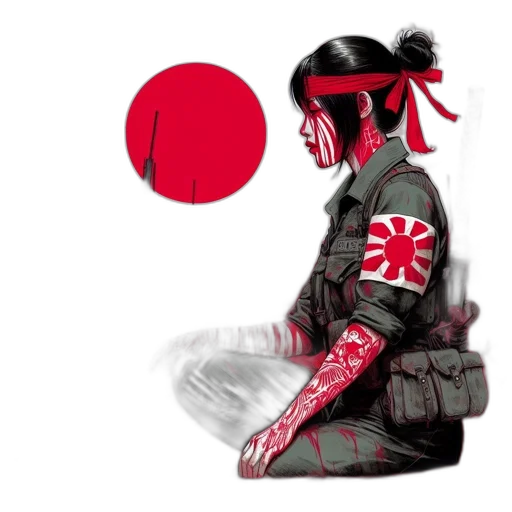mask, robot, weapon, concept art, anime, pixel art, comic book art, red transparent PNG cut-out