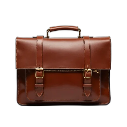earth tones, brown, leather, briefcase, gold, zipper, two, buckles transparent PNG cut-out