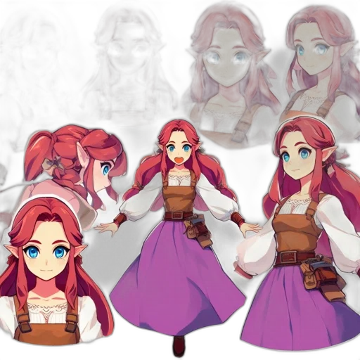 concept art, fantasy art, pixel art, 3d render, red, colorful, pastel, earth tones transparent PNG cut-out