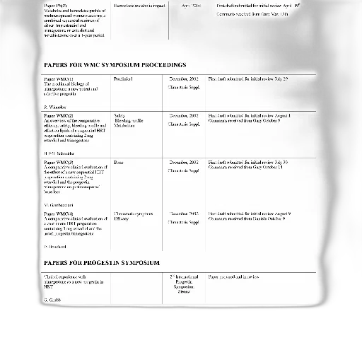 document, titled, papers, wmc, symposium, proceedings, displayed, table transparent PNG cut-out