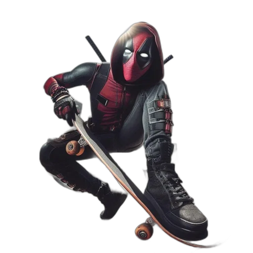 shoes, weapon, animal, mask, concept art, comic book art, 3d render, pixel art transparent PNG cut-out