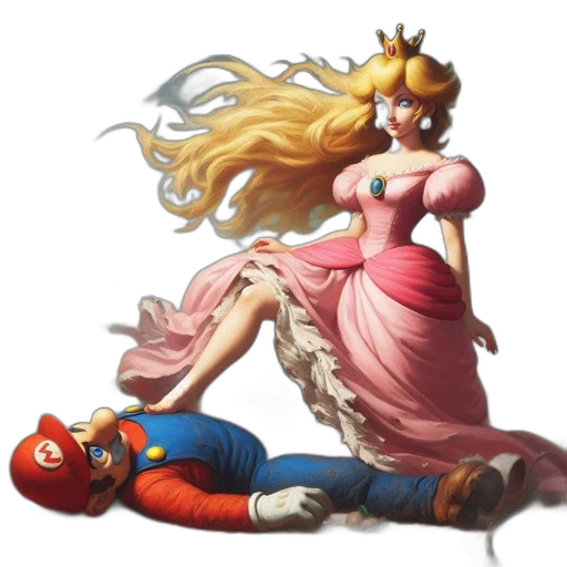 crown, dress, concept art, pixel art, fantasy art, anime, scene, princess transparent PNG cut-out