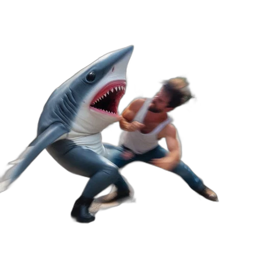 creature, animal, concept art, 3d render, underwater, bustling, city, street transparent PNG cut-out