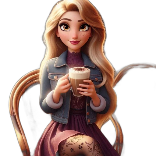 dress, fantasy art, cartoon, concept art, comic book art, animated, female, character transparent PNG cut-out