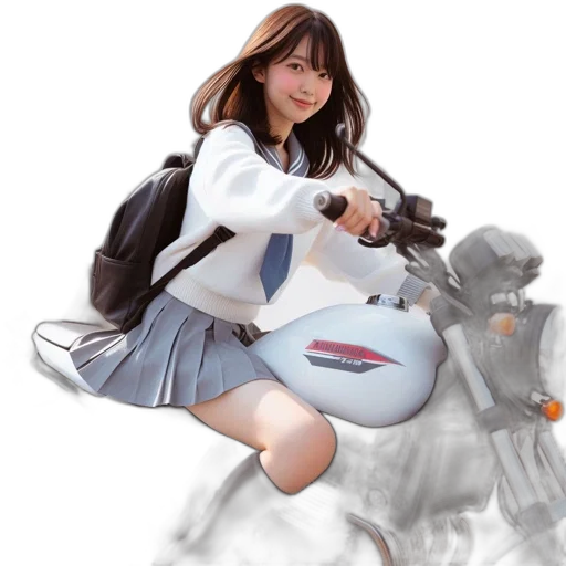 robot, weapon, car, jacket, concept art, photorealistic, anime, 3d render transparent PNG cut-out