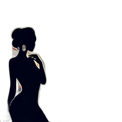 dress, mask, jewelry, face, anime, concept art, cartoon, 3d render transparent PNG cut-out