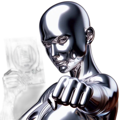 robot, mask, face, comic book art, concept art, photorealistic, 3d render, monochrome transparent PNG cut-out