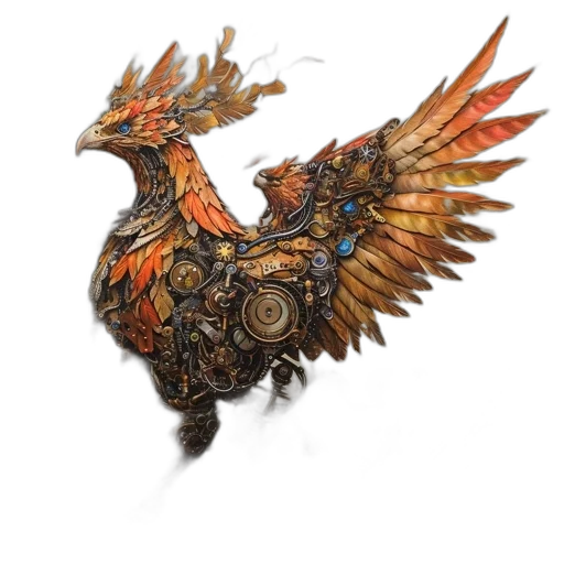 dragon, weapon, jewelry, staff, concept art, fantasy art, watercolor, 3d render transparent PNG cut-out