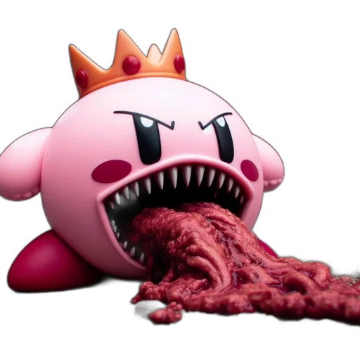 creature, animal, crown, food, concept art, 3d render, aggressively, posed transparent PNG cut-out