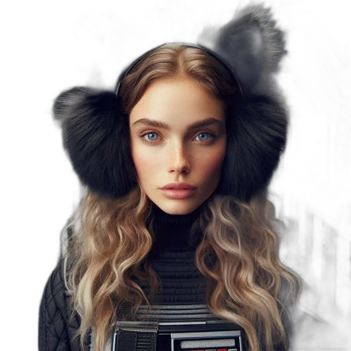 jacket, hat, hair, face, photorealistic, fantasy art, concept art, anime transparent PNG cut-out