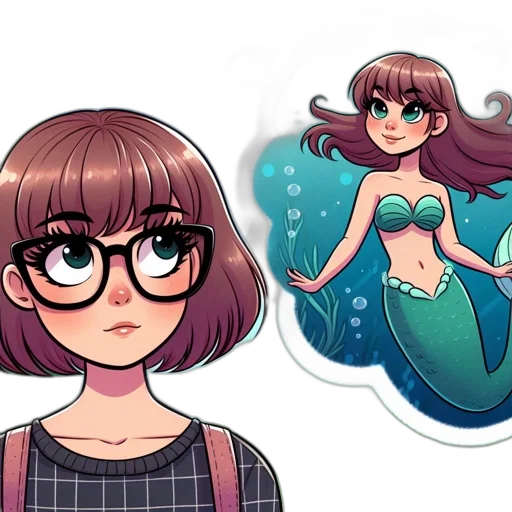 concept art, cartoon, fantasy art, pixel art, underwater, pastel, colorful, neon transparent PNG cut-out