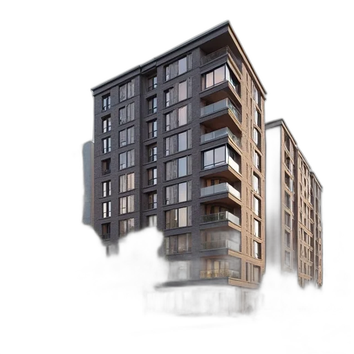 building, 3d render, photorealistic, concept art transparent PNG cut-out