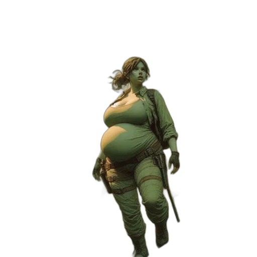 staff, creature, jacket, robot, concept art, 3d render, fantasy art, cyberpunk transparent PNG cut-out