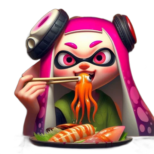 food, weapon, animal, dress, concept art, 3d render, vaporwave, photorealistic transparent PNG cut-out