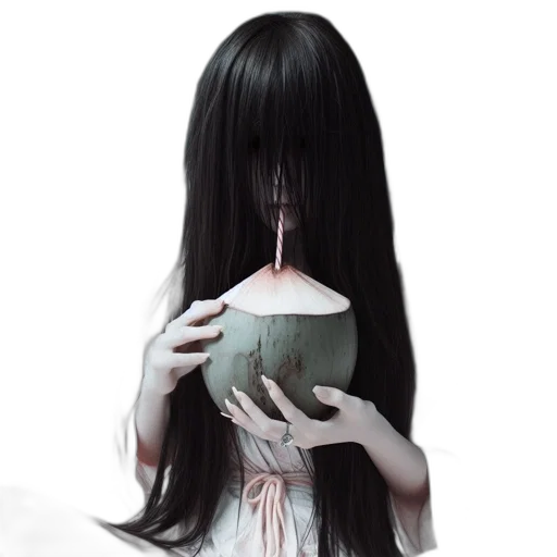 mask, hair, creature, bottle, concept art, fantasy art, photorealistic, 3d render transparent PNG cut-out