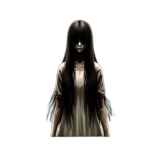 hair, mask, creature, dress, concept art, 3d render, pixel art, fantasy art transparent PNG cut-out
