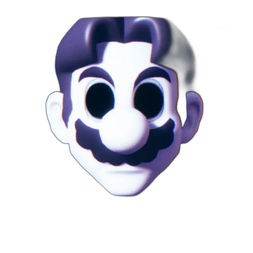 mask, face, creature, robot, 3d render, concept art, cartoon, vaporwave transparent PNG cut-out