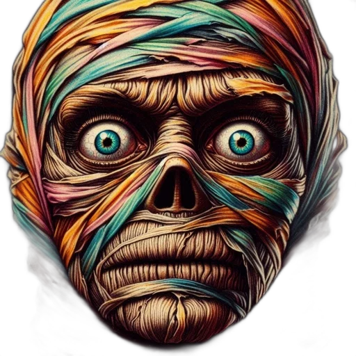 mask, face, creature, photorealistic, comic book art, 3d render, concept art, intricate transparent PNG cut-out