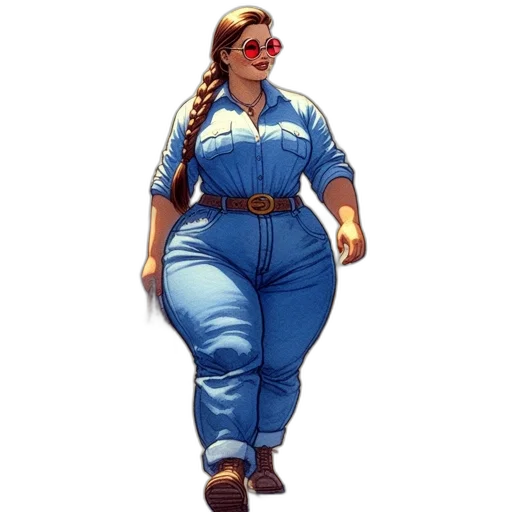 staff, dress, concept art, comic book art, pixel art, cartoon, blue, woman transparent PNG cut-out