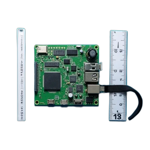 green, circuit, board, various, components, black, strap, attached transparent PNG cut-out