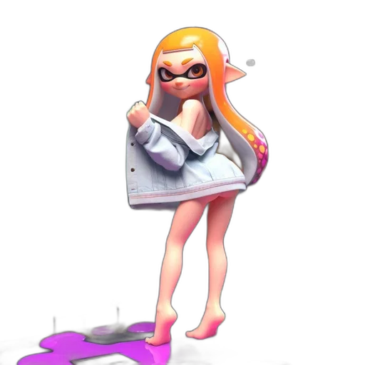 dress, weapon, staff, jacket, concept art, vaporwave, 3d render, pixel art transparent PNG cut-out