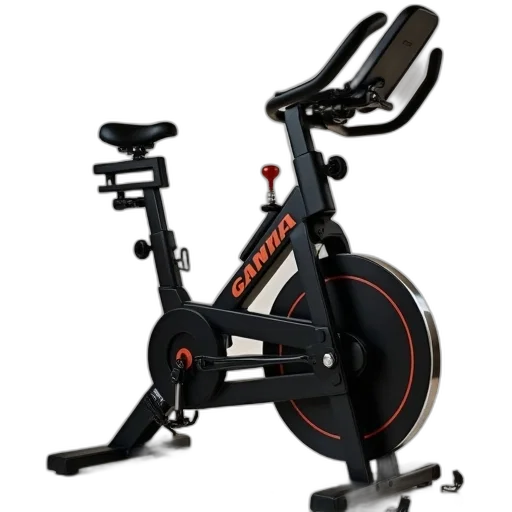 gamma, upright, exercise, bike, shown transparent PNG cut-out
