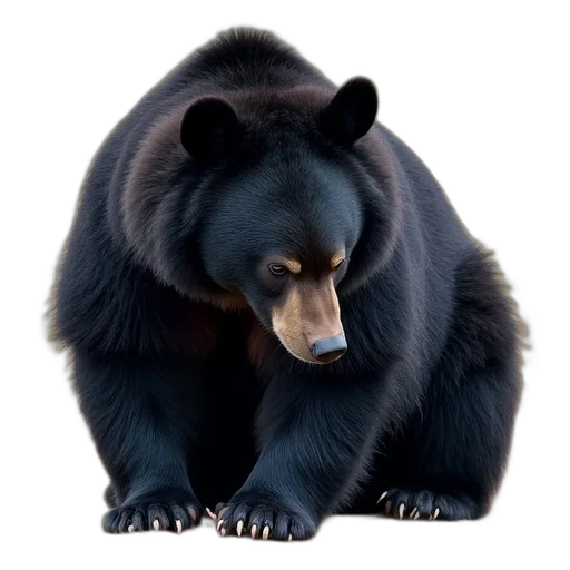 animal, creature, face, staff, photorealistic, 3d render, concept art, black transparent PNG cut-out