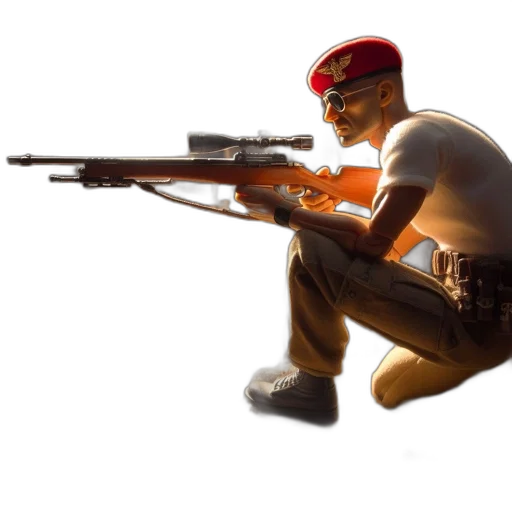 weapon, staff, animal, concept art, 3d render, photorealistic, comic book art, man transparent PNG cut-out