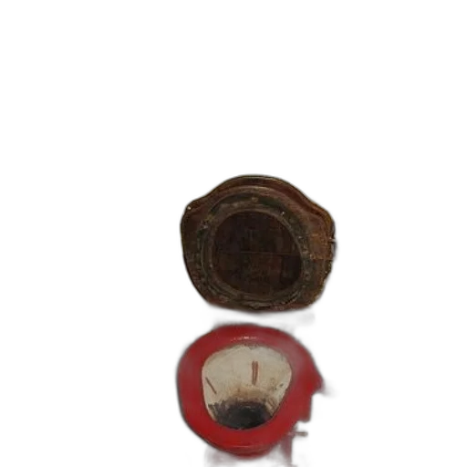 jewelry, staff, hat, weapon, 3d render, photorealistic, red, rusted transparent PNG cut-out