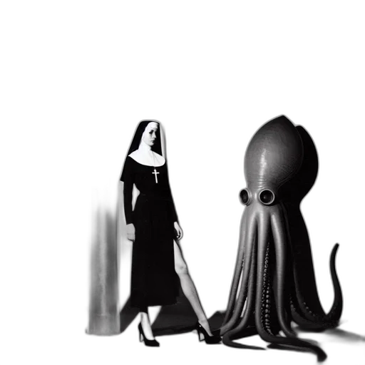 dress, creature, animal, concept art, 3d render, comic book art, fantasy art, outer space transparent PNG cut-out