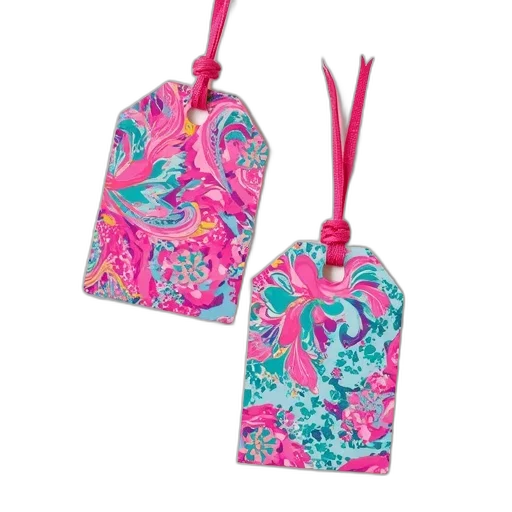 umbrella, neon, lilly, pulitzer, inspired, gift, tags, birthday transparent PNG cut-out
