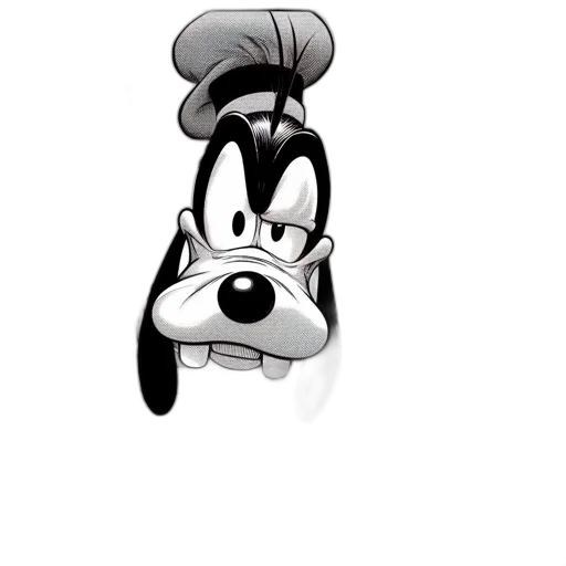 staff, animal, hat, face, cartoon, concept art, 3d render, photorealistic transparent PNG cut-out