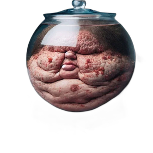 food, creature, face, mask, photorealistic, 3d render, concept art, cyberpunk transparent PNG cut-out