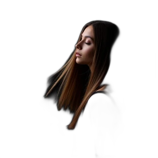 hair, face, jacket, staff transparent PNG cut-out
