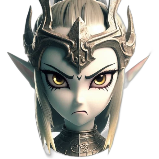 crown, mask, face, dragon, fantasy art, concept art, 3d render, anime transparent PNG cut-out