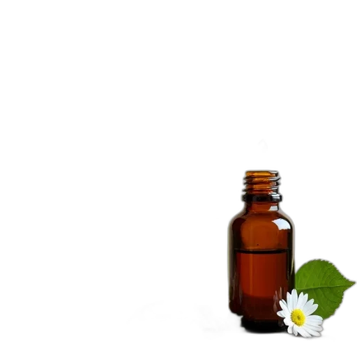 bottle, flower, crown, food, photorealistic, 3d render, forest, second transparent PNG cut-out