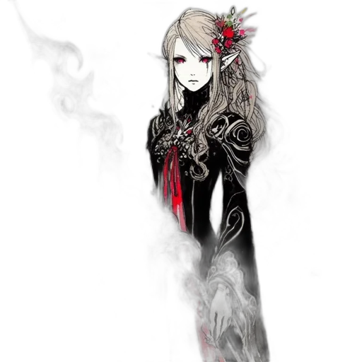 dress, mask, staff, jewelry, fantasy art, concept art, pixel art, anime transparent PNG cut-out