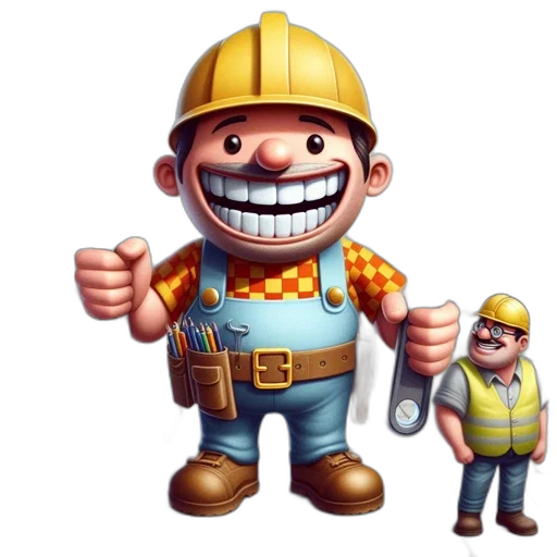 staff, robot, face, animal, 3d render, concept art, pixel art, cartoon transparent PNG cut-out