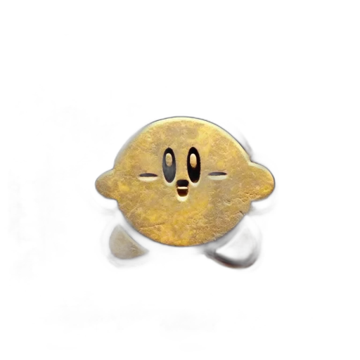jewelry, food, mask, face, 3d render, golden, aged, artifact transparent PNG cut-out