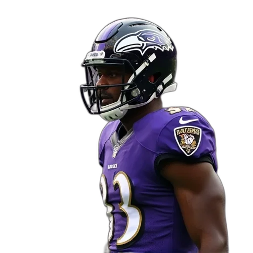 dark, ravens, receiver, ray, george, reacts, crowd, during transparent PNG cut-out