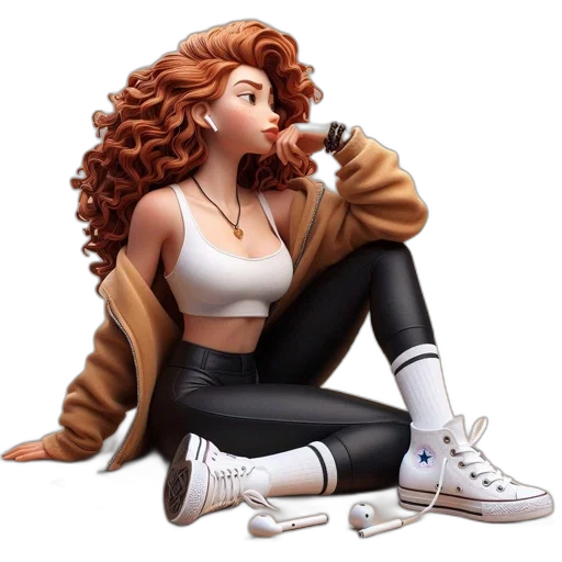 jacket, shoes, hair, cartoon, concept art, pixel art, photorealistic, neon lights transparent PNG cut-out