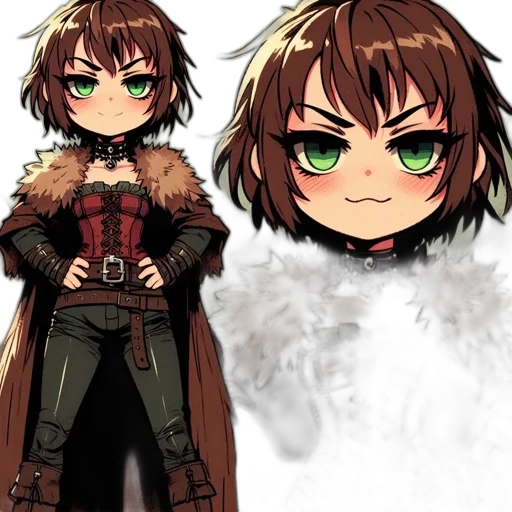 concept art, pixel art, fantasy art, anime, earth tones, dark, green, red transparent PNG cut-out