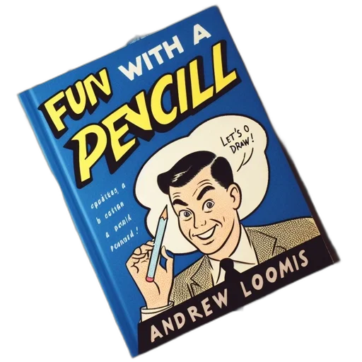 weapon, comic book art, andrew, loomis, fun, pencil, book, cover transparent PNG cut-out