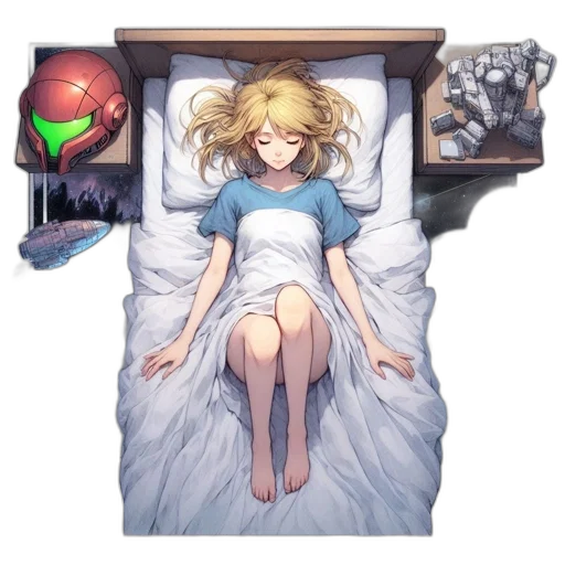 robot, mask, creature, weapon, pixel art, concept art, vaporwave, anime transparent PNG cut-out